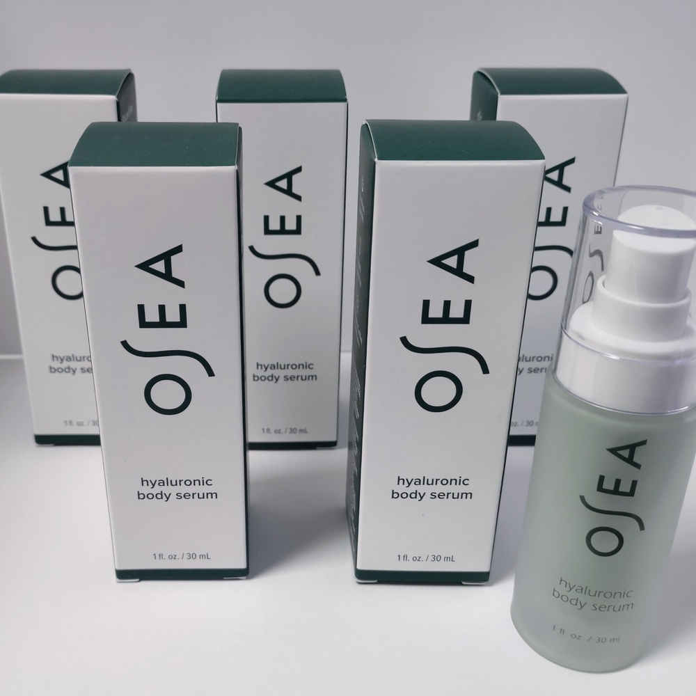 NIB Pack Of 5  OSEA Hyaluronic Body Serum - 1 fl oz Travel Size